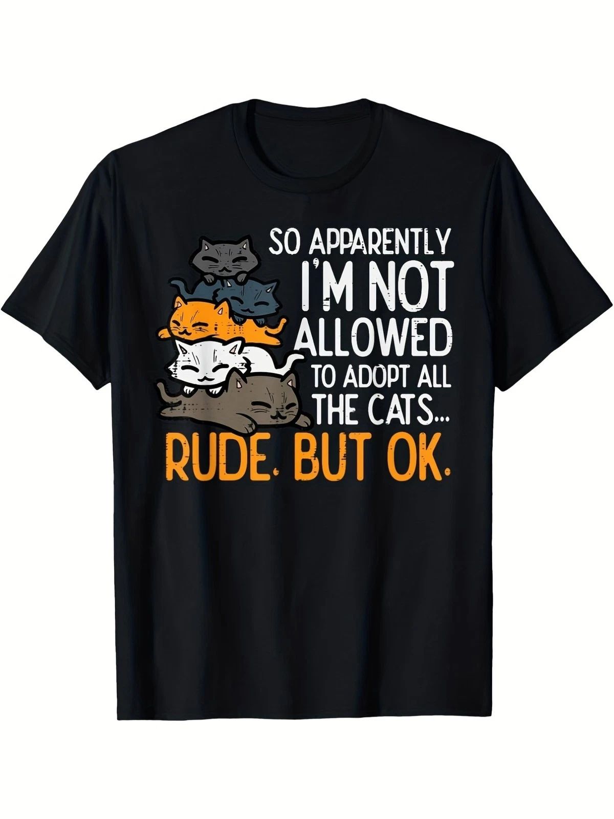 Allseason Wear Funny for cat Lover T-Shirt  I'm Not Allowed to Adopt All the f Unisex T-shirt, Sweatshirt, Hoodie, Long Sleeve Tee - T-Shirt, Sweatshirt, Hoodie