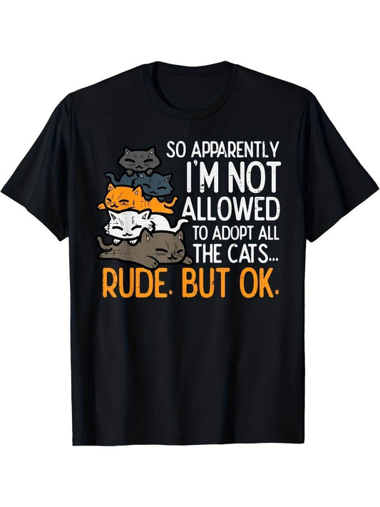 Allseason Wear Funny for cat Lover T-Shirt  I'm Not Allowed to Adopt All the f Unisex T-shirt, Sweatshirt, Hoodie, Long Sleeve Tee - T-Shirt, Sweatshirt, Hoodie