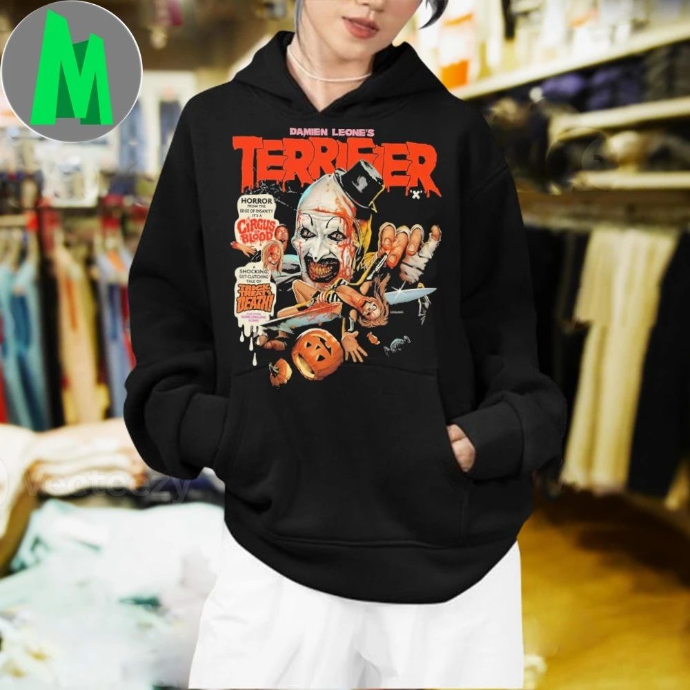Damien Leone Terrifier - Adult & Kids T-Shirts, Sweatshirts & Hoodies apparel design preview 2