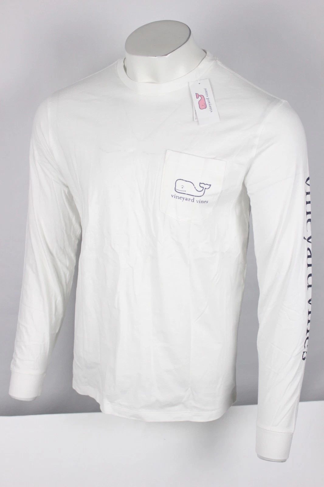 Vineyard Vines Men's Vintage Whale Pocket Tee Long Sleeve White Cap IV0398 Unisex T-shirt, Sweatshirt, Hoodie, Long Sleeve Tee - T-Shirt, Sweatshirt, Hoodie