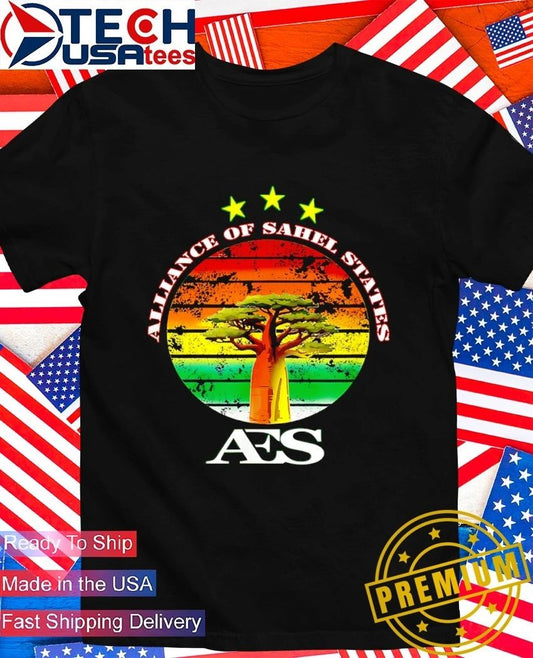 Alliance of Sahel States retro shirt Unisex T-shirt, Sweatshirt, Hoodie, Long Sleeve Tee - T-Shirt, Sweatshirt, Hoodie