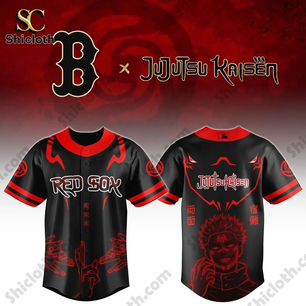 Boston Red Sox x Jujutsu Kaisen 2026 Jersey baseball jersey product view 2