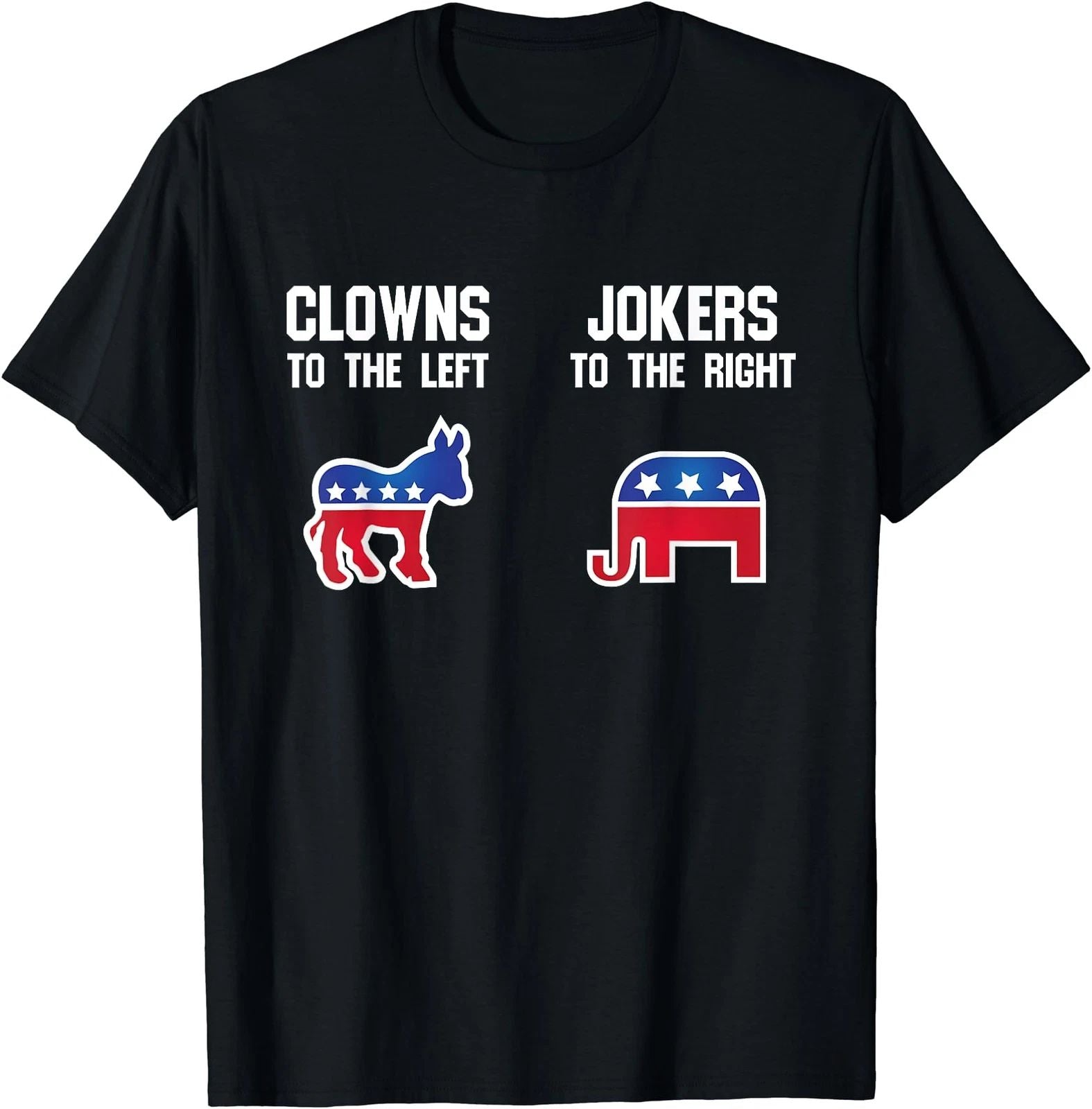 Libertarian Clowns To The Left Jokers To The Right Unisex T-Shirt Unisex T-shirt, Sweatshirt, Hoodie, Long Sleeve Tee - T-Shirt, Sweatshirt, Hoodie