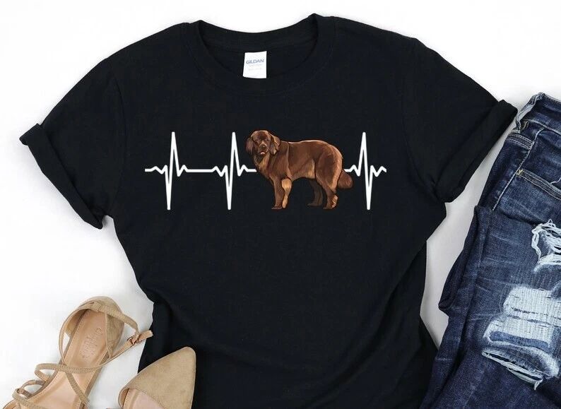 HOT-HOTfoundland Dog Heartbeat Shirt, Dog Lover Gift, I Love My Dog TShirt, Vet Unisex T-shirt, Sweatshirt, Hoodie, Long Sleeve Tee - T-Shirt, Sweatshirt, Hoodie