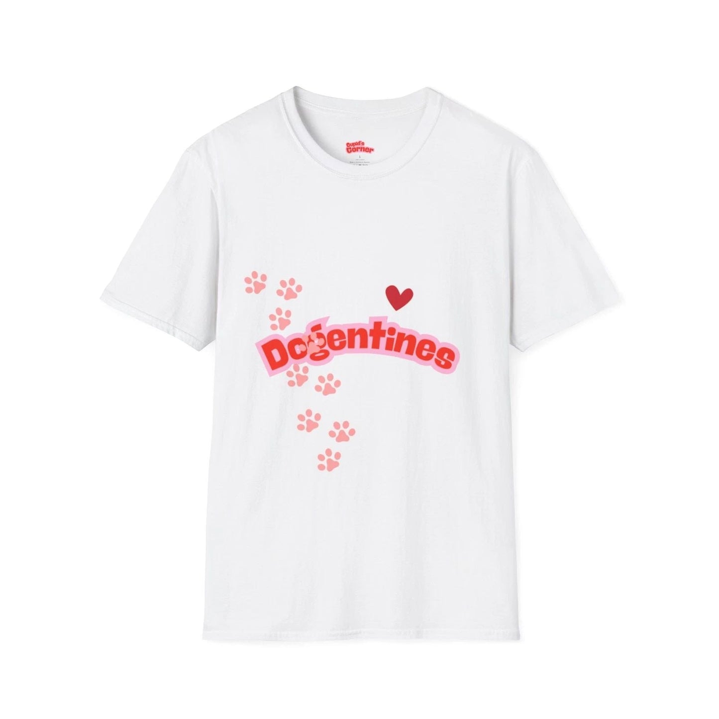 Dogentines Unisex Tee Shirt, Valentine's Day Dog Tee, Softstyle T-Shirt for Dog Unisex T-shirt, Sweatshirt, Hoodie, Long Sleeve Tee - T-Shirt, Sweatshirt, Hoodie