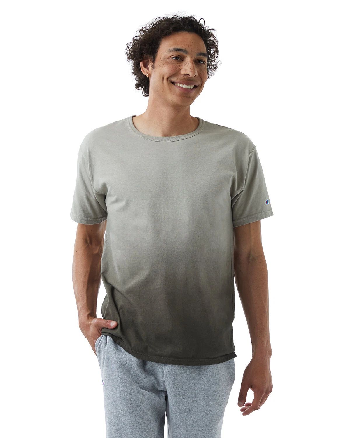 Champion Unisex Classic Jersey Dip Dye Stylish T Shirt Casual T-Shirt CD100D Unisex T-shirt, Sweatshirt, Hoodie, Long Sleeve Tee - T-Shirt, Sweatshirt, Hoodie