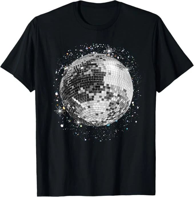 Black and White Disco Ball Club Retro T-Shirt Unisex T-shirt, Sweatshirt, Hoodie, Long Sleeve Tee - T-Shirt, Sweatshirt, Hoodie