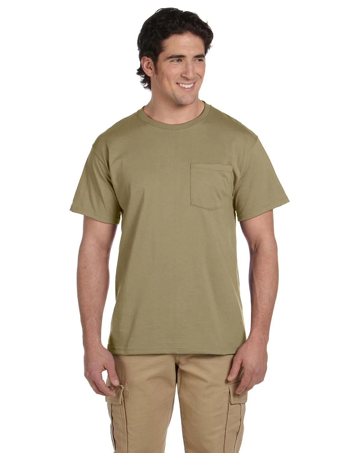 Jerzees Adult 5.6 oz. DRI-POWER ACTIVE Cotton Poly Pocket T-Shirt 29P S-5XL Unisex T-shirt, Sweatshirt, Hoodie, Long Sleeve Tee - T-Shirt, Sweatshirt, Hoodie