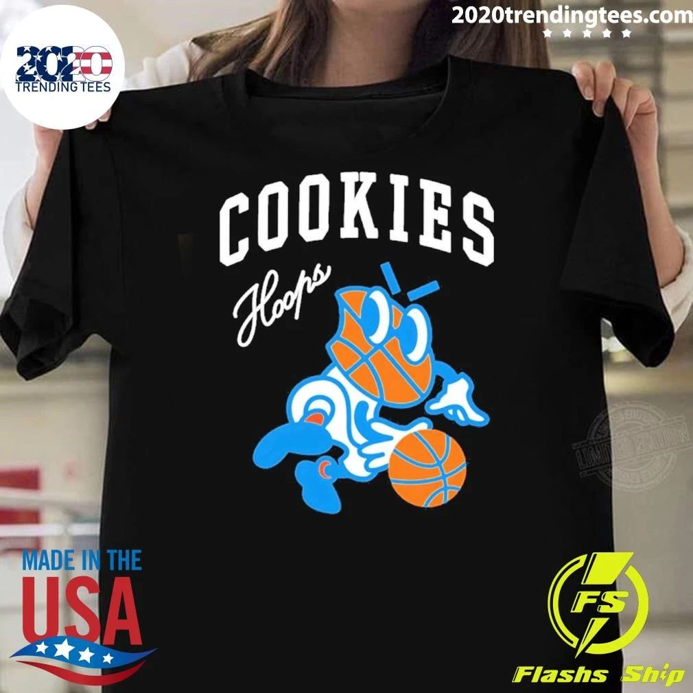 Cookies Hoops Basketball Mascot Streetwear Tee Shirt Unisex T-shirt, Sweatshirt, Hoodie, Long Sleeve Tee - T-Shirt, Sweatshirt, Hoodie