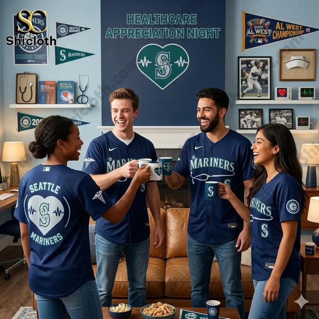 Seattle Mariners Healthcare Appreciation Night Limited Edition Jersey 2026 baseball jersey product view 1