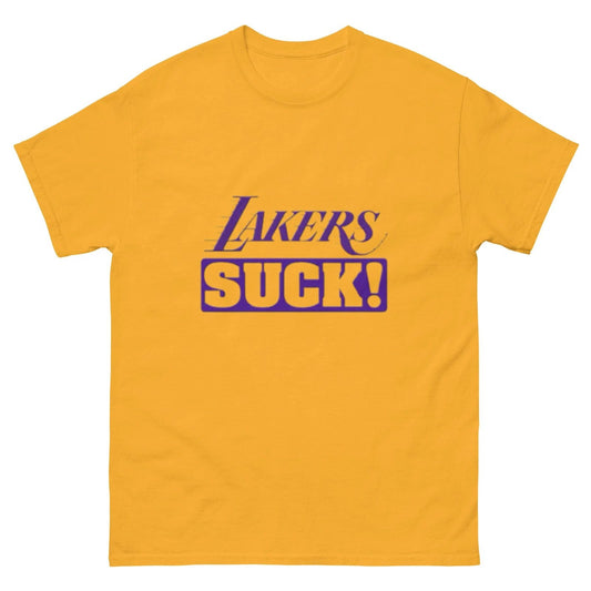 Anti-Lakers Tee | Unisex | Funny Shirts for Sports Fans | LA Lakers Suck Tshirt Unisex T-shirt, Sweatshirt, Hoodie, Long Sleeve Tee - T-Shirt, Sweatshirt, Hoodie