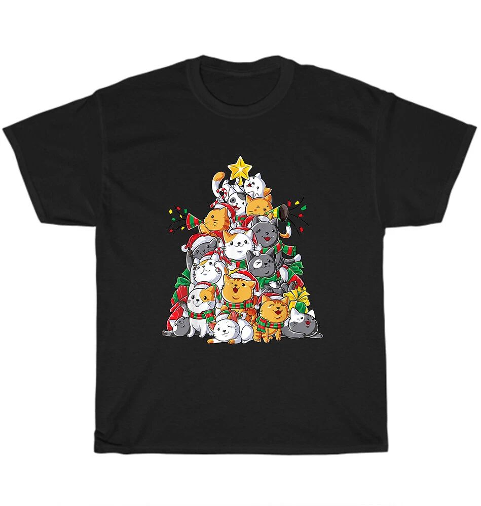 Cat Christmas Tree Meowy Catmas Xmas Cats Kitten Lover T-Shirt Unisex Tee Gift Unisex T-shirt, Sweatshirt, Hoodie, Long Sleeve Tee - T-Shirt, Sweatshirt, Hoodie