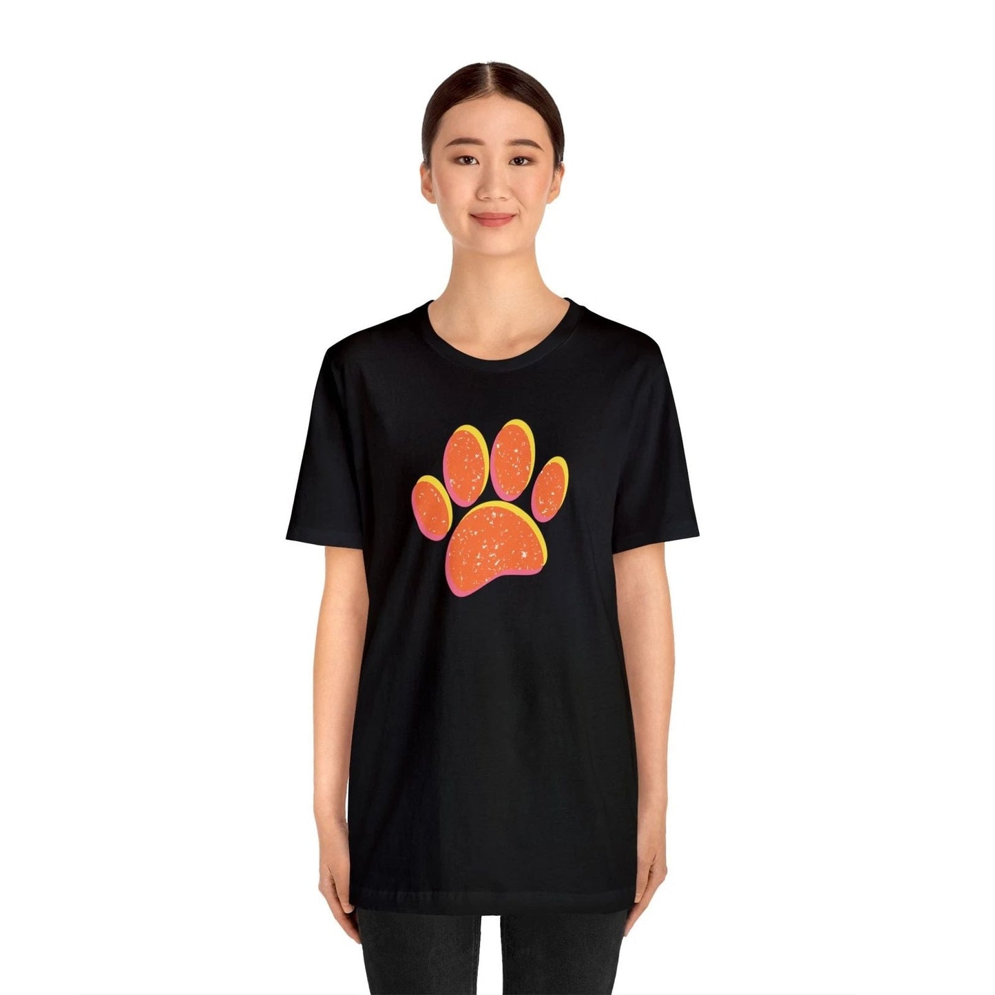 Dog Lover, Vintage Style Dog Paw Print, Unisex Jersey Short Sleeve Tee Unisex T-shirt, Sweatshirt, Hoodie, Long Sleeve Tee - T-Shirt, Sweatshirt, Hoodie