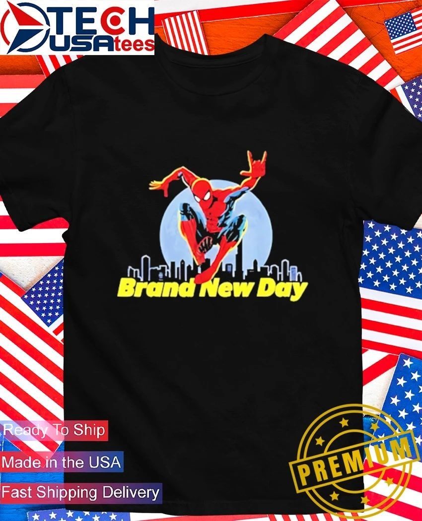 Spiderman Brand New Day skyline shirt Unisex T-shirt, Sweatshirt, Hoodie, Long Sleeve Tee - T-Shirt, Sweatshirt, Hoodie