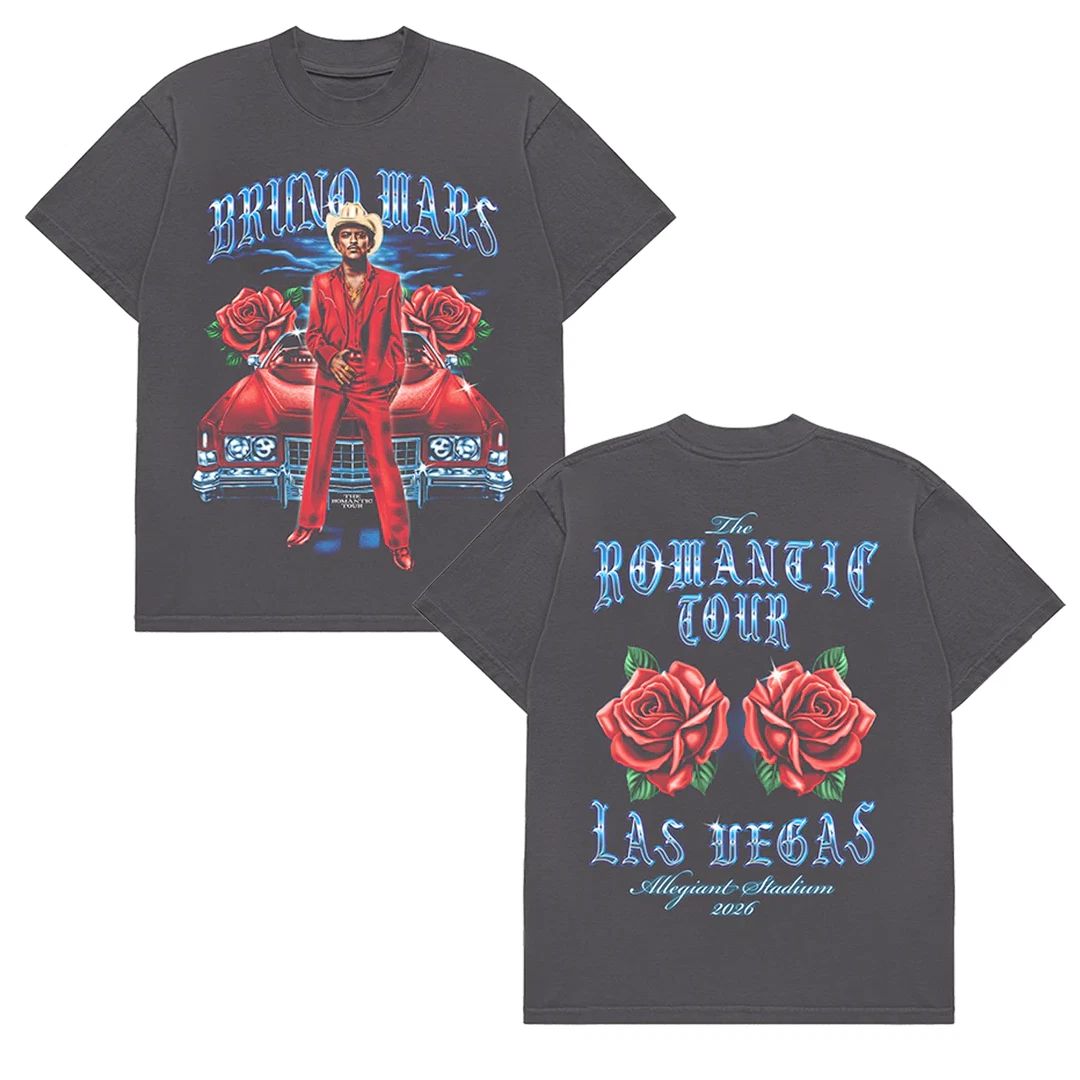 Bruno Mar 2026 Las Vegas The Romantic Tour Unisex T-Shirt Unisex T-shirt, Sweatshirt, Hoodie, Long Sleeve Tee - T-Shirt, Sweatshirt, Hoodie