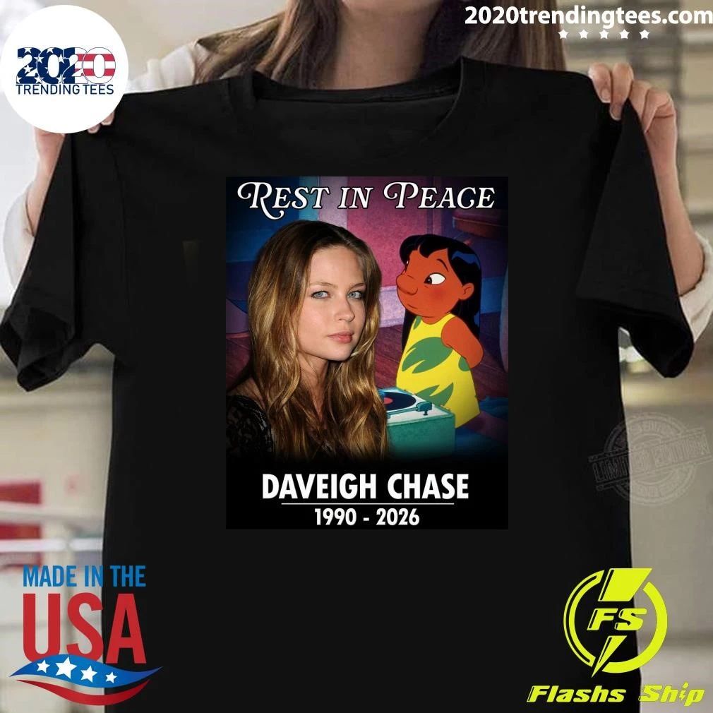 Rest in Peace, Daveigh Chase 19902026 Shirt Unisex T-shirt, Sweatshirt, Hoodie, Long Sleeve Tee - T-Shirt, Sweatshirt, Hoodie