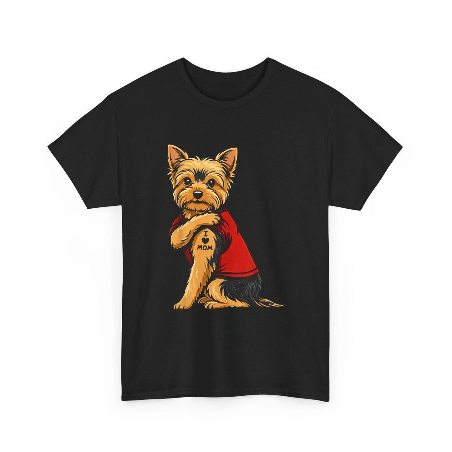 Yorkie Dog Shirt, Yorkshire I Love Mom Dogs Lovers T-Shirt Unisex T-shirt, Sweatshirt, Hoodie, Long Sleeve Tee - T-Shirt, Sweatshirt, Hoodie