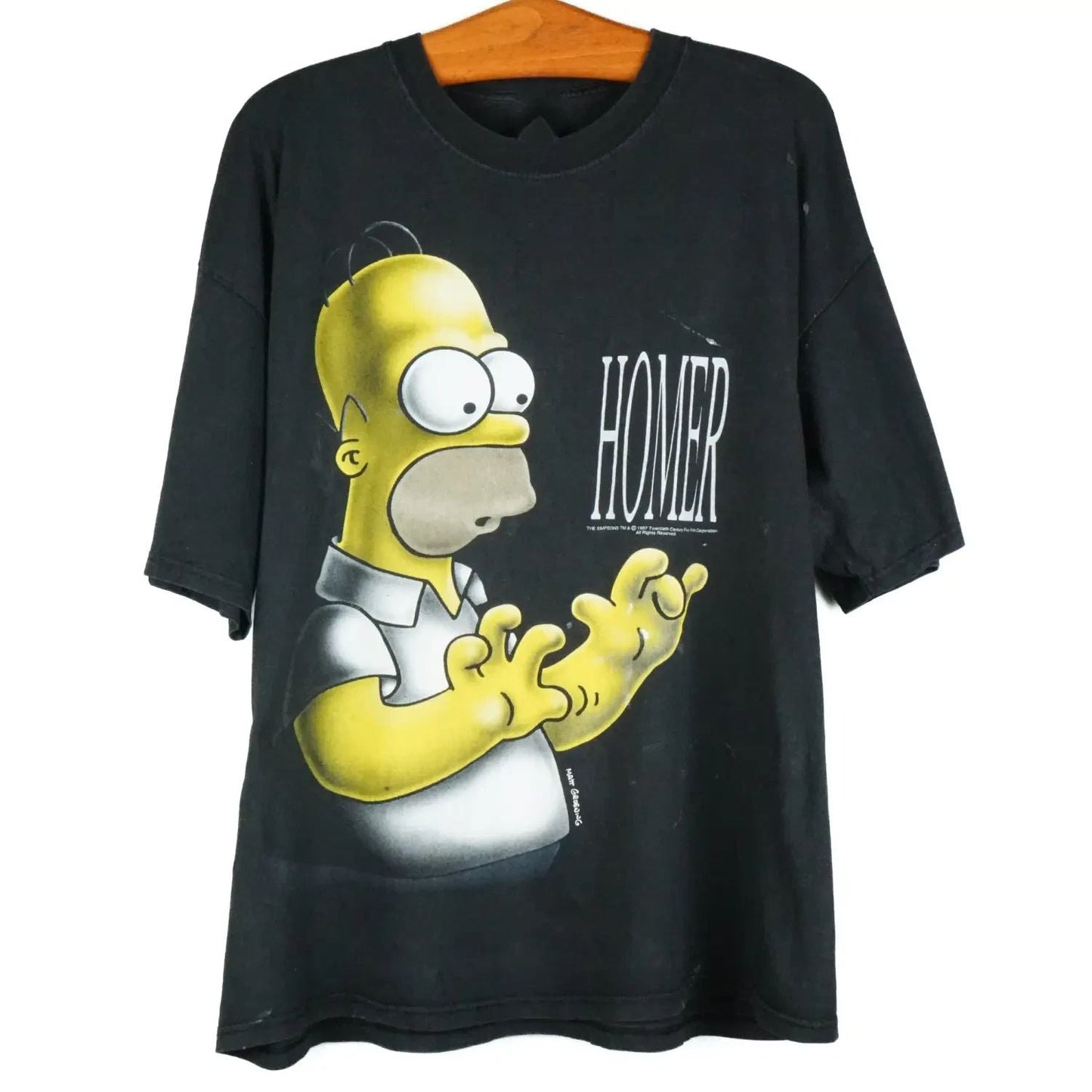 Vintage Homer - Simpsons Black Men and Women All Size Cotton T-Shirt VA029 Unisex T-shirt, Sweatshirt, Hoodie, Long Sleeve Tee - T-Shirt, Sweatshirt, Hoodie