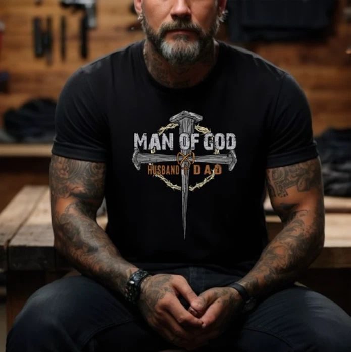 Man Of God Dad Shirt  Man Of God Husband Dad Shirt  USA Flag Dad Shirt  Father Unisex T-shirt, Sweatshirt, Hoodie, Long Sleeve Tee - T-Shirt, Sweatshirt, Hoodie