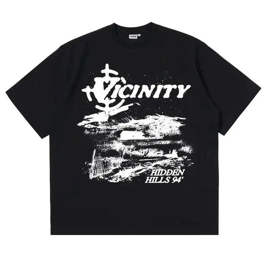 Aesthetic 'Vicinity Hidden Hills' Graphic T-Shirt | Premium 100% Cotton Unisex T-shirt, Sweatshirt, Hoodie, Long Sleeve Tee - T-Shirt, Sweatshirt, Hoodie