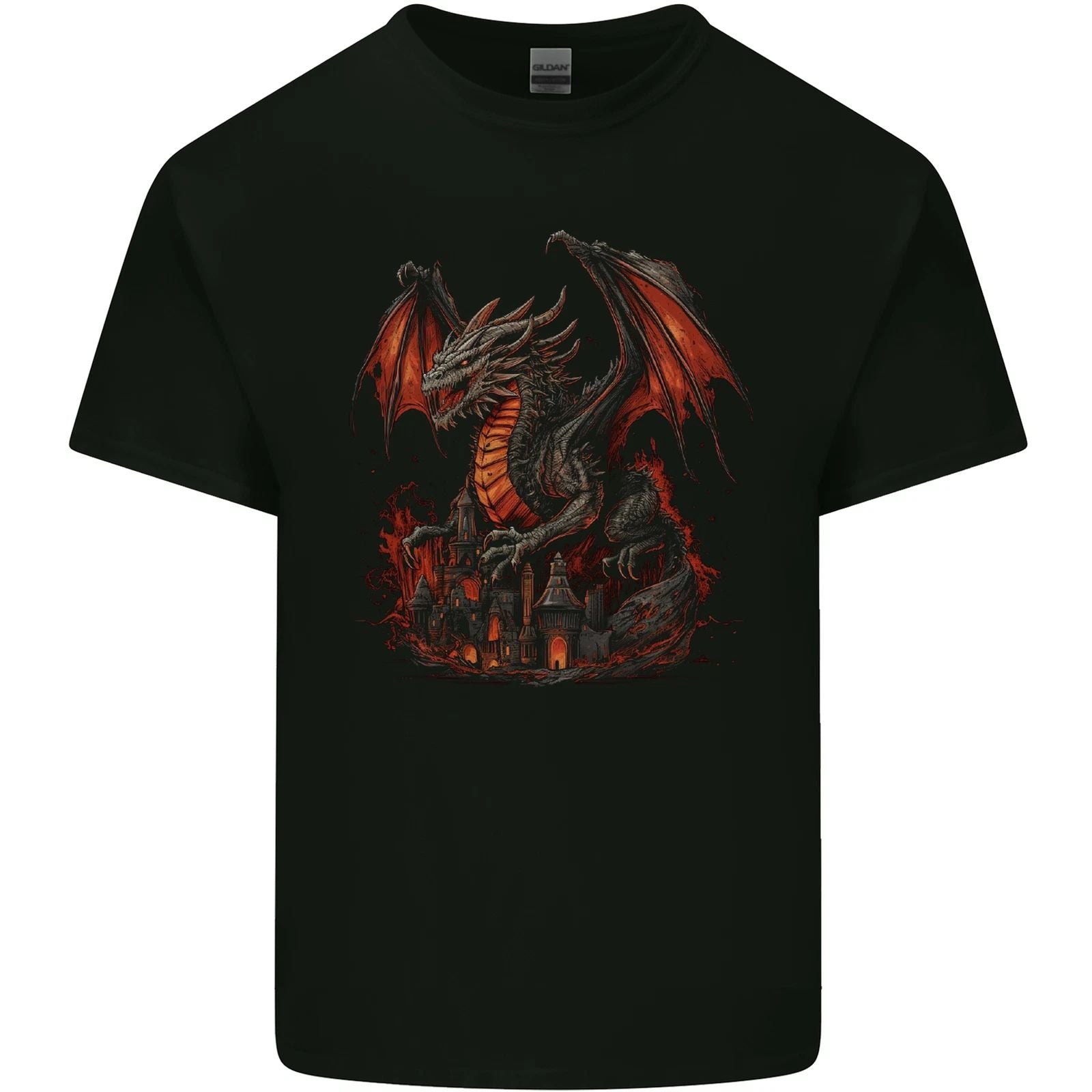 A Fierce Fantasy Dragon Mens Cotton T-Shirt Tee Top Unisex T-shirt, Sweatshirt, Hoodie, Long Sleeve Tee - T-Shirt, Sweatshirt, Hoodie