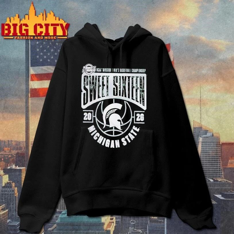 Michigan State Spartans Men's Basketball 2026 NCAA - Adult & Kids T-Shirts, Sweatshirts & Hoodies apparel design preview 2