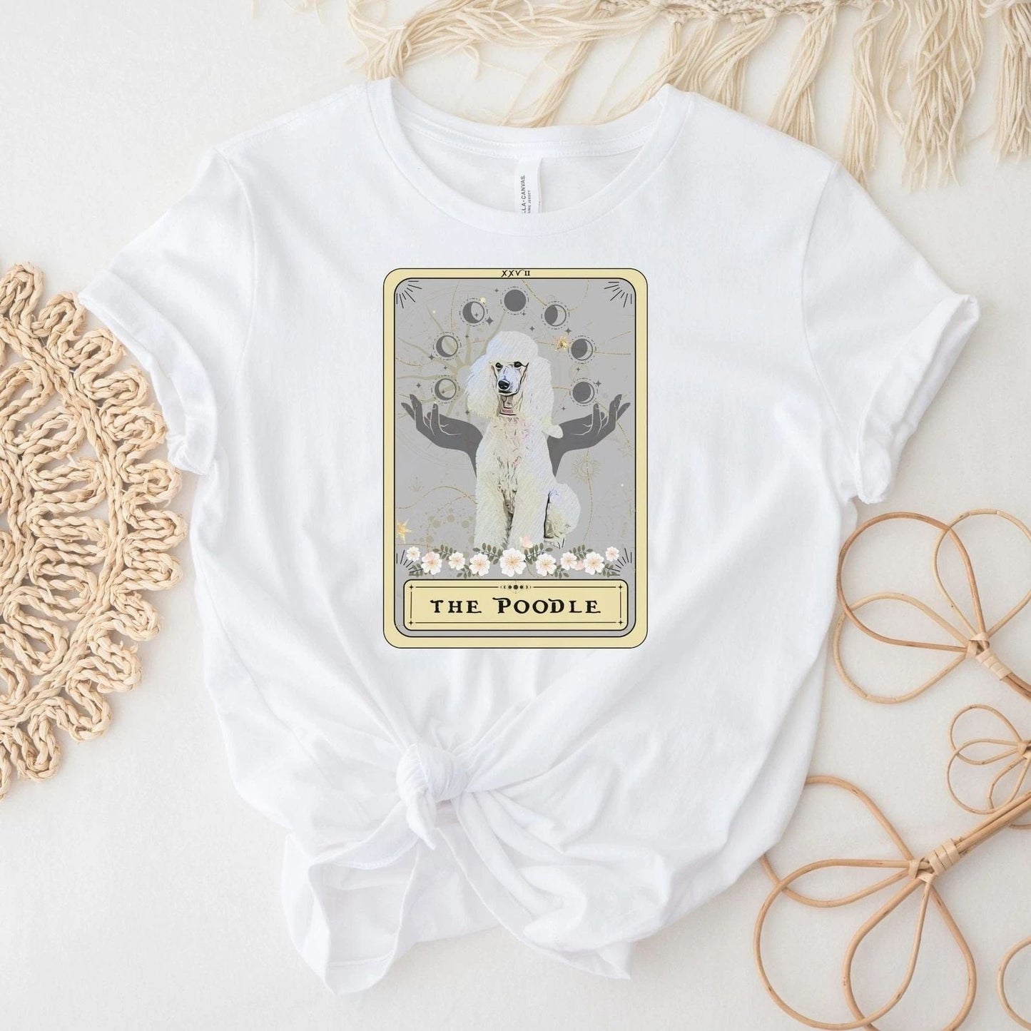 White Poodle Tarot Card Shirt Dog Lover Unisex T-shirt, Sweatshirt, Hoodie, Long Sleeve Tee - T-Shirt, Sweatshirt, Hoodie