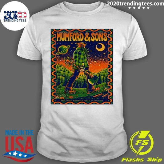 Bangor Mumford and Sons June 16 2026 Shirt Unisex T-shirt, Sweatshirt, Hoodie, Long Sleeve Tee - T-Shirt, Sweatshirt, Hoodie