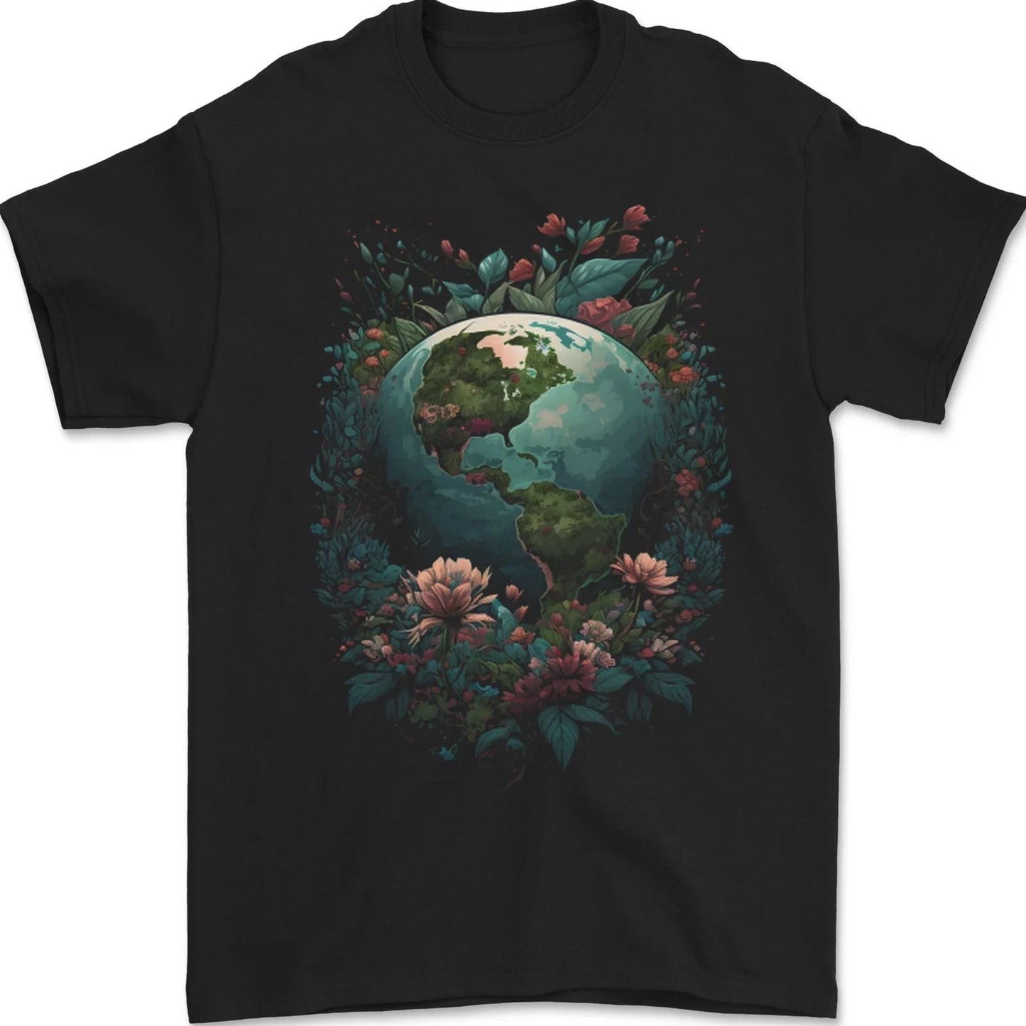 Fantasy Earth Climate Change Environment Mens T-Shirt 100% Cotton Unisex T-shirt, Sweatshirt, Hoodie, Long Sleeve Tee - T-Shirt, Sweatshirt, Hoodie