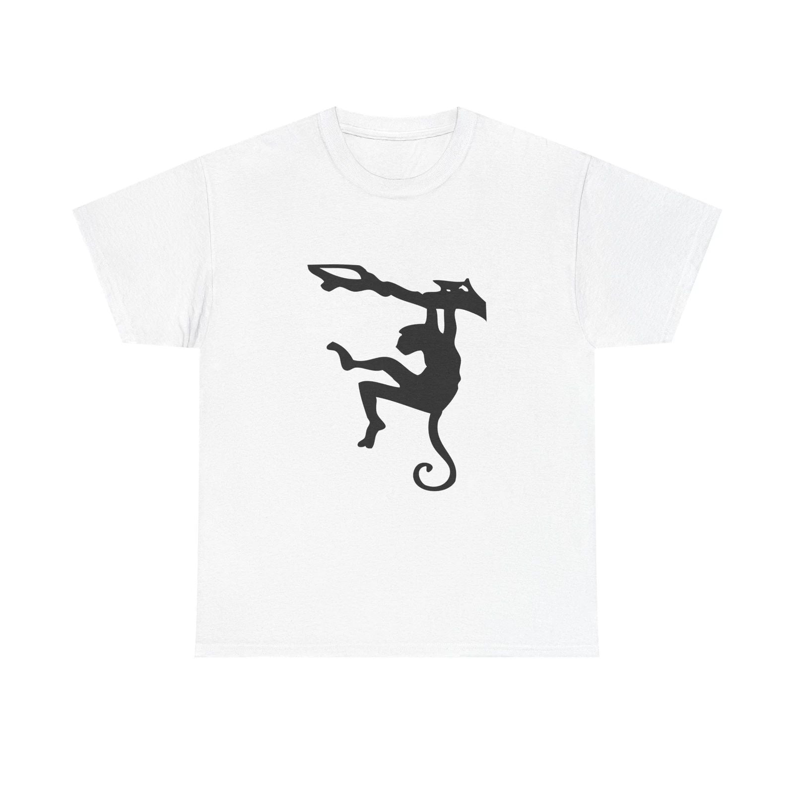 Chic Cat Silhouette Unisex Heavy Cotton Tee, Casual Wear, Gift for Cat Lovers, Unisex T-shirt, Sweatshirt, Hoodie, Long Sleeve Tee - T-Shirt, Sweatshirt, Hoodie