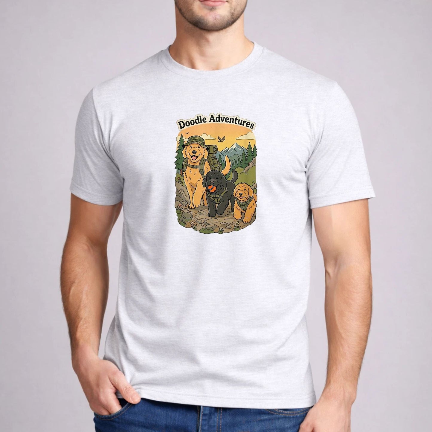 Dog Shirt Funny Sarcastic Doodle Adventures Art Graphic Men Boys Sport Fan Gift Unisex T-shirt, Sweatshirt, Hoodie, Long Sleeve Tee - T-Shirt, Sweatshirt, Hoodie