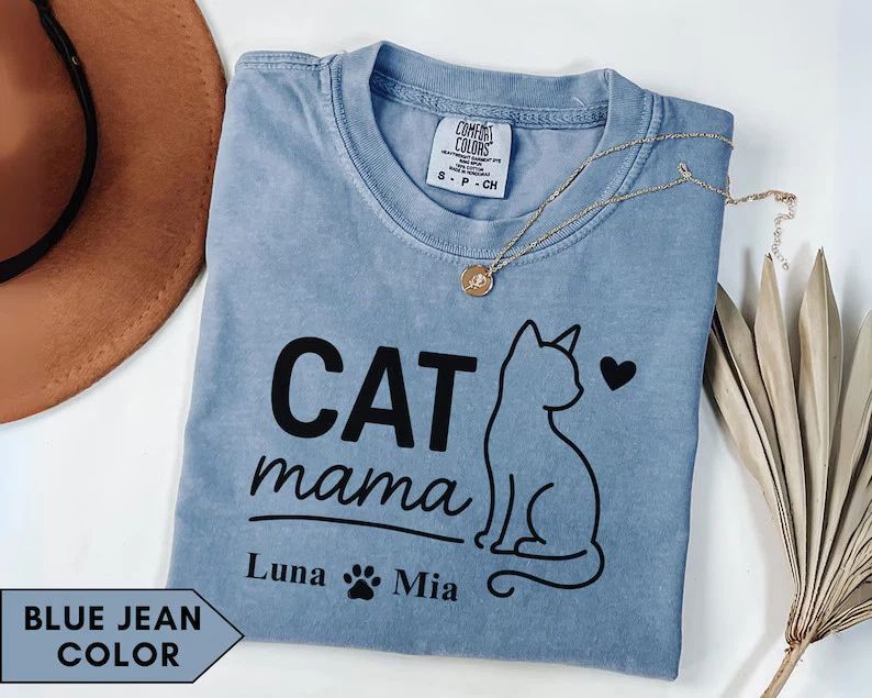 Custom Cat Lover Comfort Tee Pet Owner Gift Unisex T-shirt, Sweatshirt, Hoodie, Long Sleeve Tee - T-Shirt, Sweatshirt, Hoodie