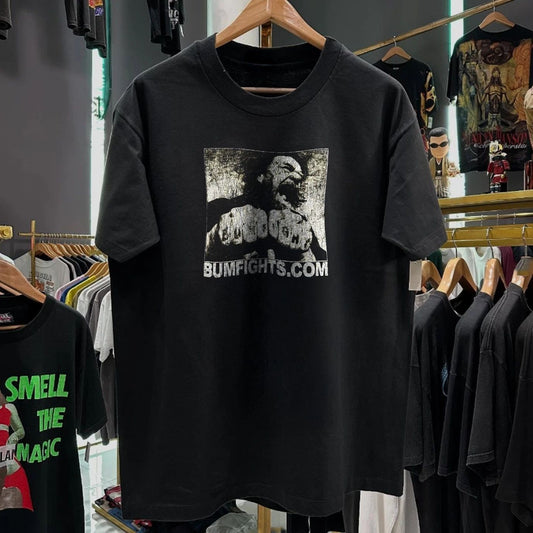 90s Bumfights Washed T-Shirt Black L Unisex T-shirt, Sweatshirt, Hoodie, Long Sleeve Tee - T-Shirt, Sweatshirt, Hoodie