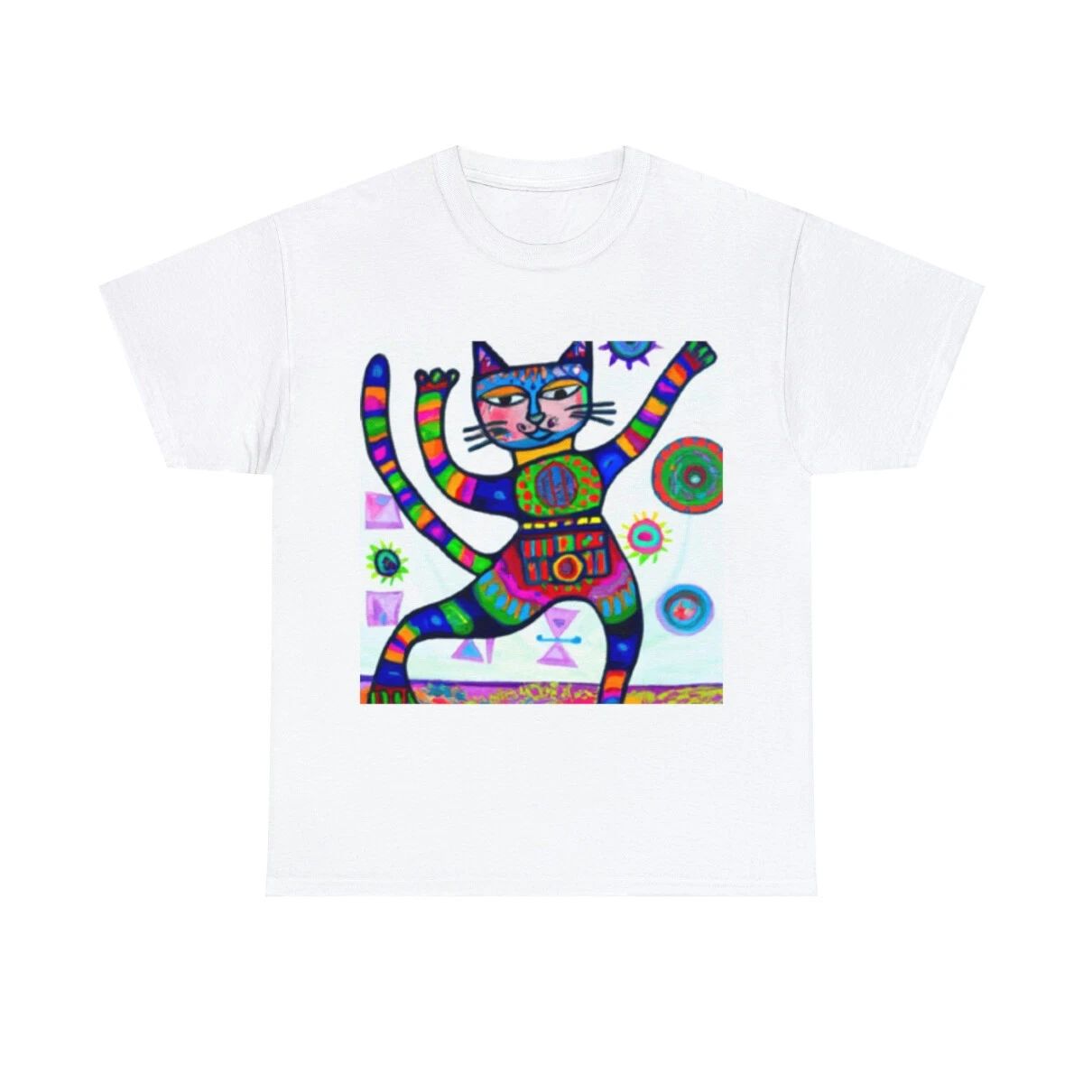 Kitty-Lovin' Tee. Abstract Cat Art T Shirt Unisex Heavy Cotton Tee Pet Lover Unisex T-shirt, Sweatshirt, Hoodie, Long Sleeve Tee - T-Shirt, Sweatshirt, Hoodie
