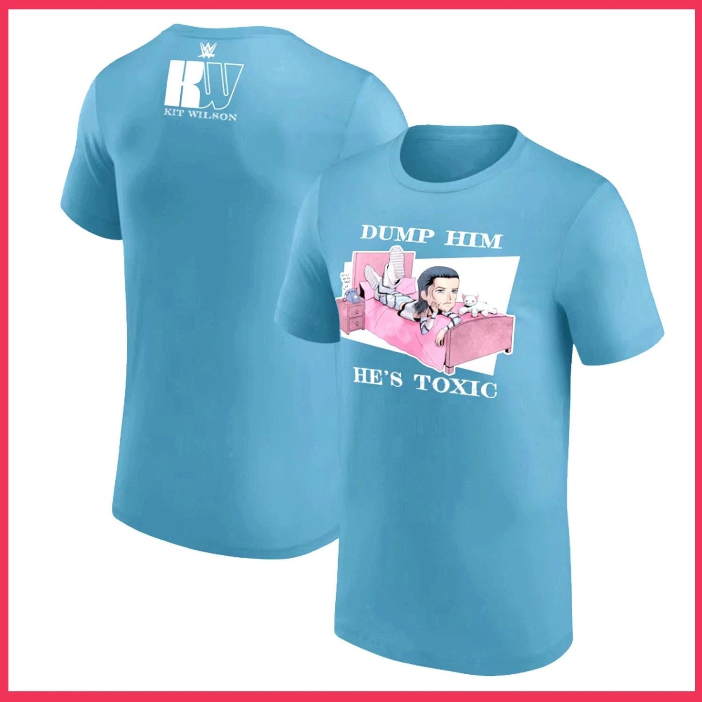 HOT SALE - Light Blue Kit Wilson Dump Him T-Shirt Size S-3XL Reprint Gildan Unisex T-shirt, Sweatshirt, Hoodie, Long Sleeve Tee - T-Shirt, Sweatshirt, Hoodie