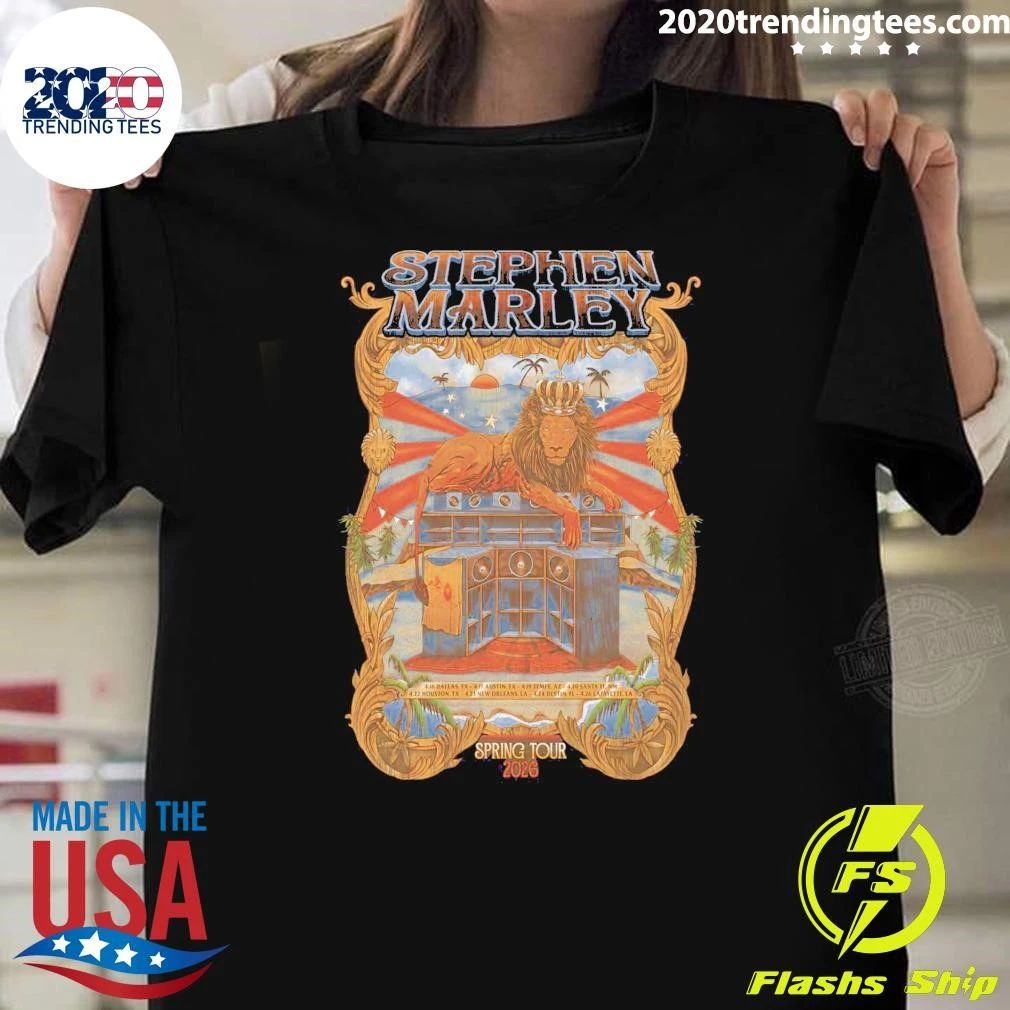 Stephen Marley Spring 2026 Shows Shirt Unisex T-shirt, Sweatshirt, Hoodie, Long Sleeve Tee - T-Shirt, Sweatshirt, Hoodie