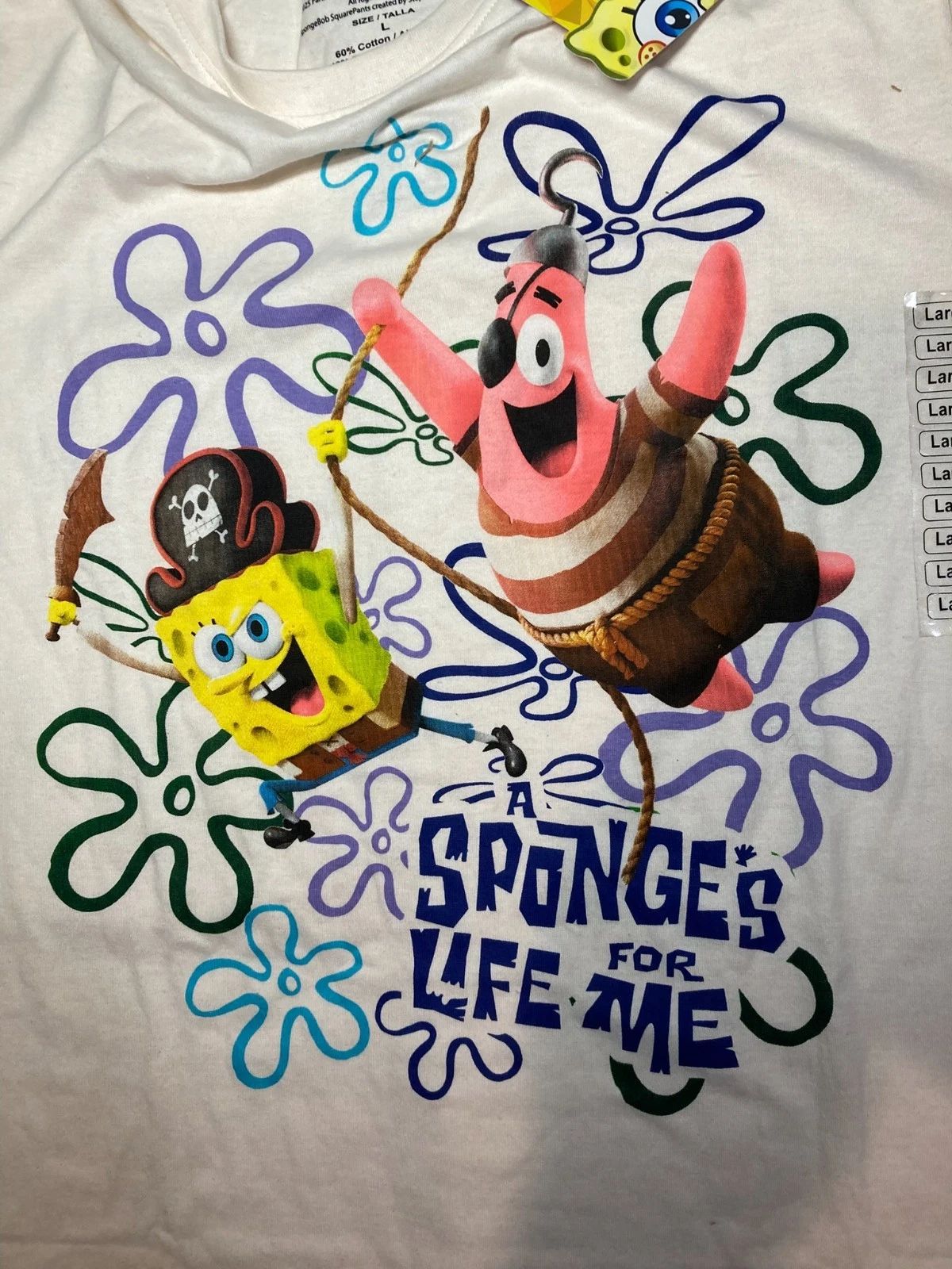 SpongeBob "A Sponge's LIfe for Me" tshirt LARGE Search for SquarePants Unisex T-shirt, Sweatshirt, Hoodie, Long Sleeve Tee - T-Shirt, Sweatshirt, Hoodie