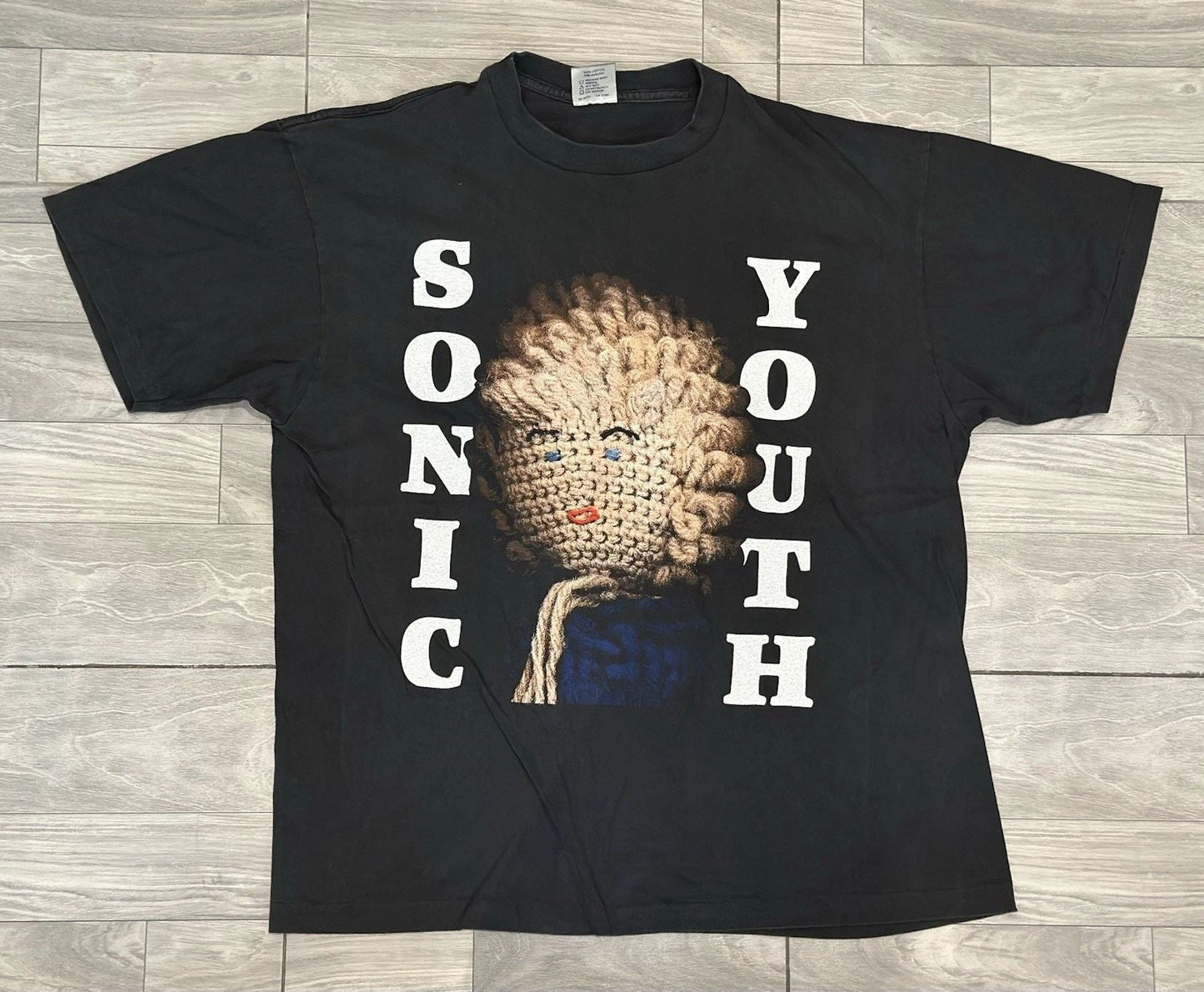 SONIC YOUTH vintage 1992 DIRTY T shirt DRUNK BUTTERFLY knit Unisex T-shirt, Sweatshirt, Hoodie, Long Sleeve Tee - T-Shirt, Sweatshirt, Hoodie