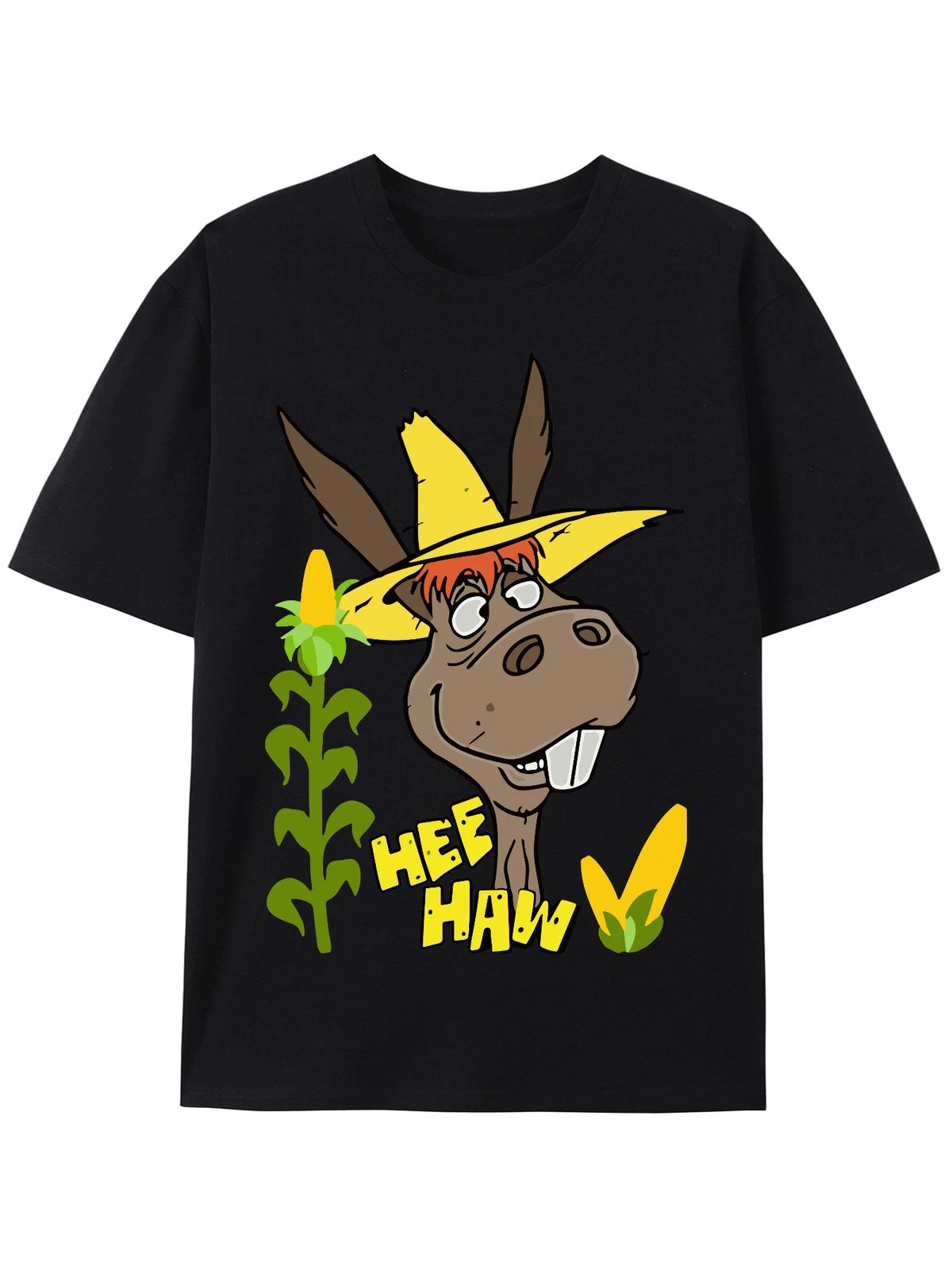 Funny Hee Haw Donkey Graphic T-Shirt Vintage Farm Animal Humor Casual Tee Unisex T-shirt, Sweatshirt, Hoodie, Long Sleeve Tee - T-Shirt, Sweatshirt, Hoodie