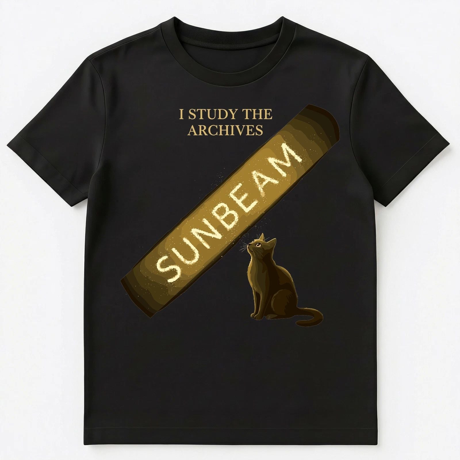 Cat Lover Feline Sunbeam Study Funny Animal Humor Unisex T-Shirt Unisex T-shirt, Sweatshirt, Hoodie, Long Sleeve Tee - T-Shirt, Sweatshirt, Hoodie
