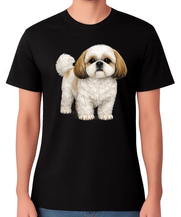 Shih Tzu Dog Portrait Unisex T-Shirt Small Dog Lover Gift Tee Unisex T-shirt, Sweatshirt, Hoodie, Long Sleeve Tee - T-Shirt, Sweatshirt, Hoodie