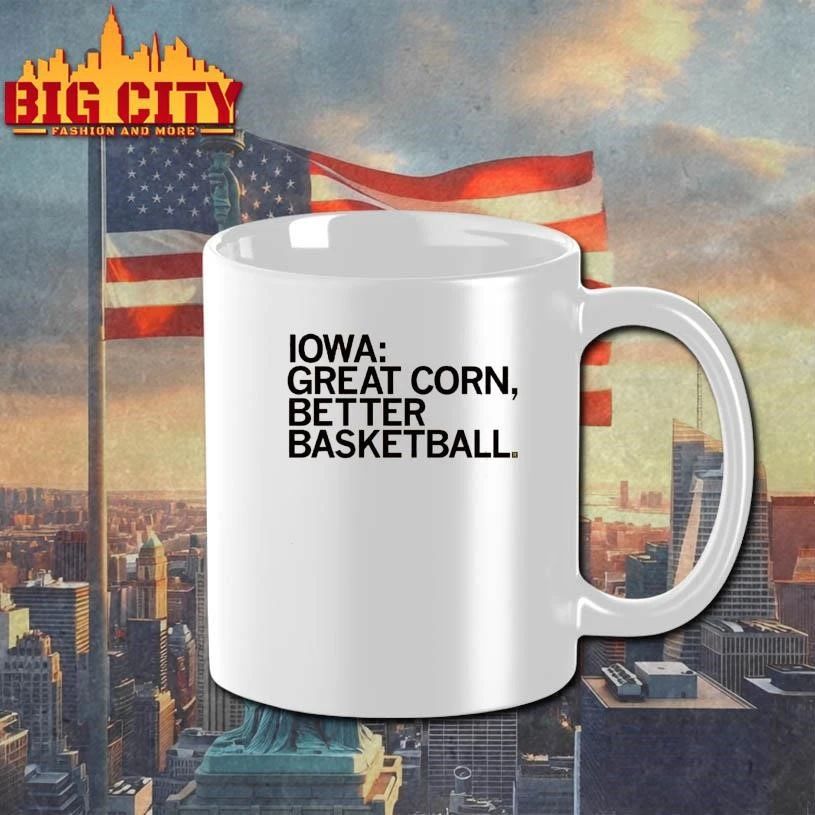 Iowa Great Corn Better Basketball College - Adult & Kids T-Shirts, Sweatshirts & Hoodies apparel design preview 3