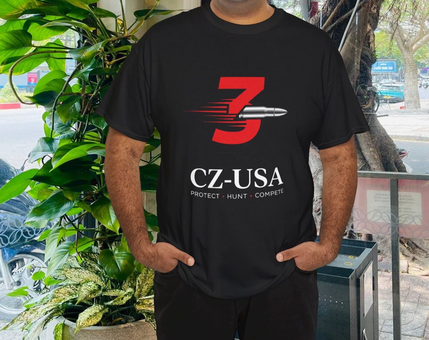 CZ-USA protect hunt compete Guns Logo American T-Shirt Funny Unisex T-shirt, Sweatshirt, Hoodie, Long Sleeve Tee - T-Shirt, Sweatshirt, Hoodie