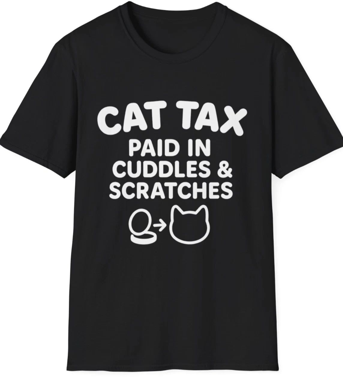 Cat Tax Shirt Funny Cat Lover Tee Paid in Cuddles & Scratches Cute Cat Mom Gift Unisex T-shirt, Sweatshirt, Hoodie, Long Sleeve Tee - T-Shirt, Sweatshirt, Hoodie