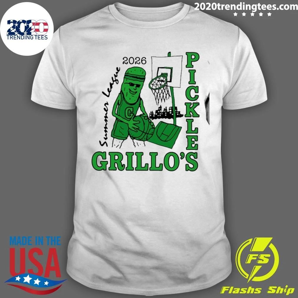 Grillos Pickles Hoops Summer League 2026 Shirt Unisex T-shirt, Sweatshirt, Hoodie, Long Sleeve Tee - T-Shirt, Sweatshirt, Hoodie