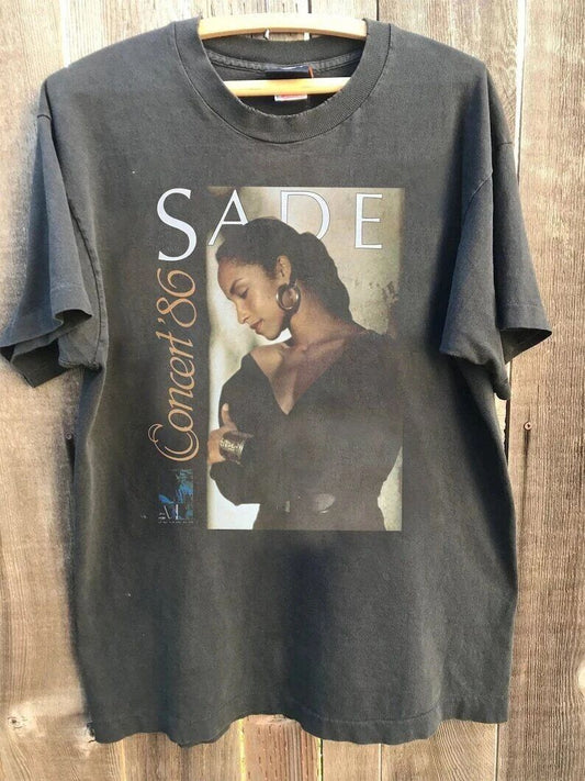 80s Sade Adu Graphic T Shirt, Sade Album Diamond Charcoal Unisex T shirt KH2625 Unisex T-shirt, Sweatshirt, Hoodie, Long Sleeve Tee - T-Shirt, Sweatshirt, Hoodie