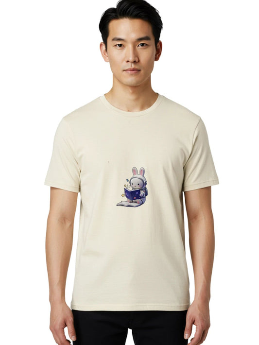 Astronaut-Rabbit Mens Graphic Tee, 100% Cotton, Casual Summer Wear Unisex T-shirt, Sweatshirt, Hoodie, Long Sleeve Tee - T-Shirt, Sweatshirt, Hoodie