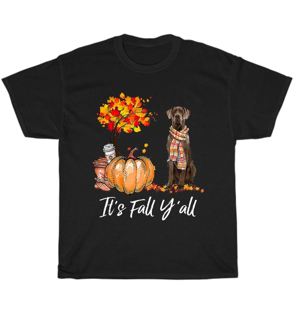 It's Fall Y'all Great Dane Dog Lover Thanksgiving Halloween T-Shirt Unisex Gift Unisex T-shirt, Sweatshirt, Hoodie, Long Sleeve Tee - T-Shirt, Sweatshirt, Hoodie