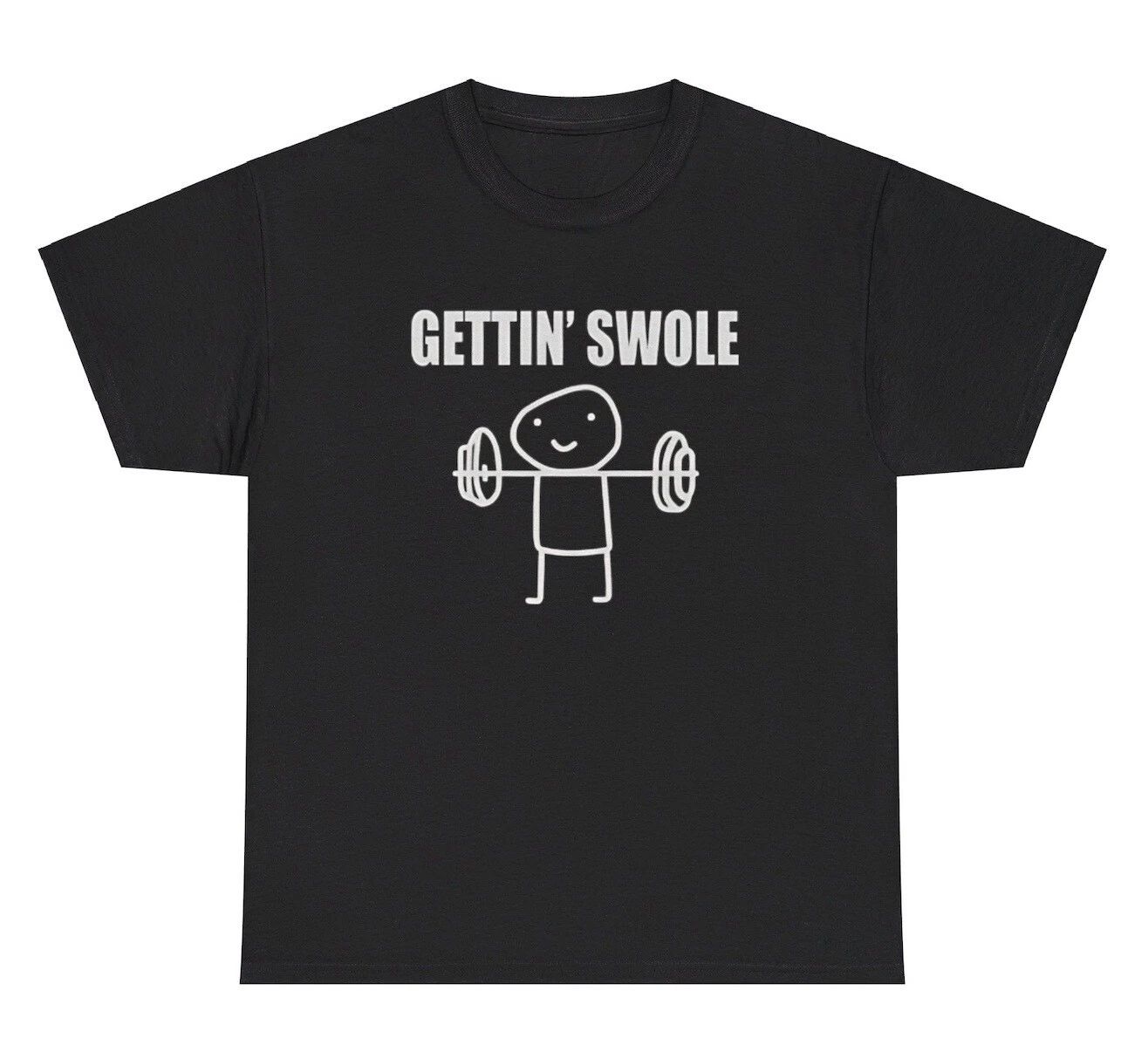 Getting Swole Meme T Shirt Funny Gym Working Out Meme Humor Pump Cover Tee Unisex T-shirt, Sweatshirt, Hoodie, Long Sleeve Tee - T-Shirt, Sweatshirt, Hoodie