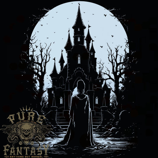 A Fantasy Haunted House Halloween Spooky Mens T-Shirt 100% Cotton Unisex T-shirt, Sweatshirt, Hoodie, Long Sleeve Tee - T-Shirt, Sweatshirt, Hoodie